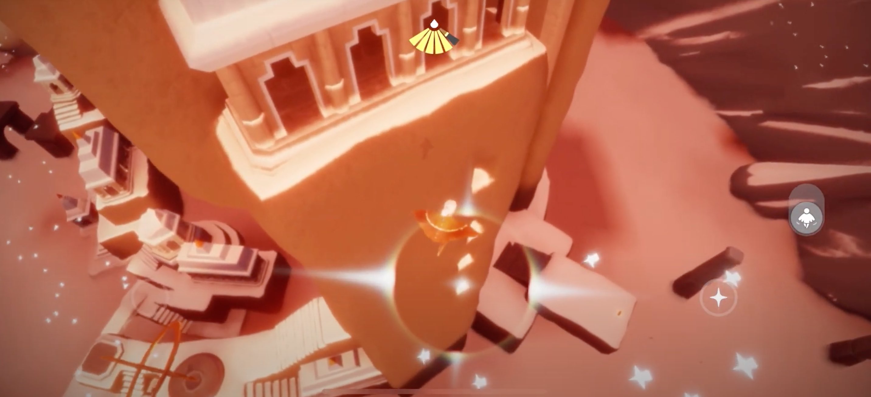 壁面の中にいる