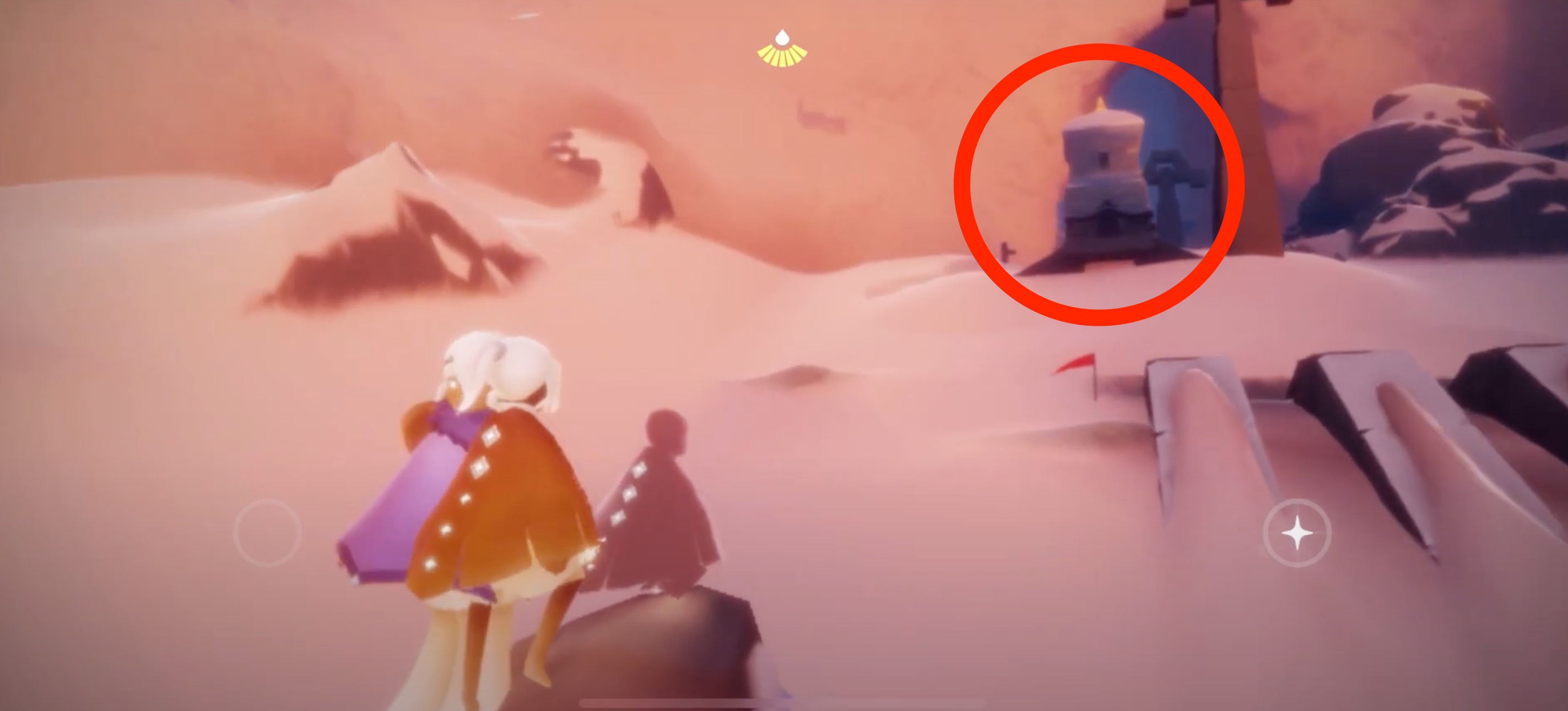 終点近くの建物