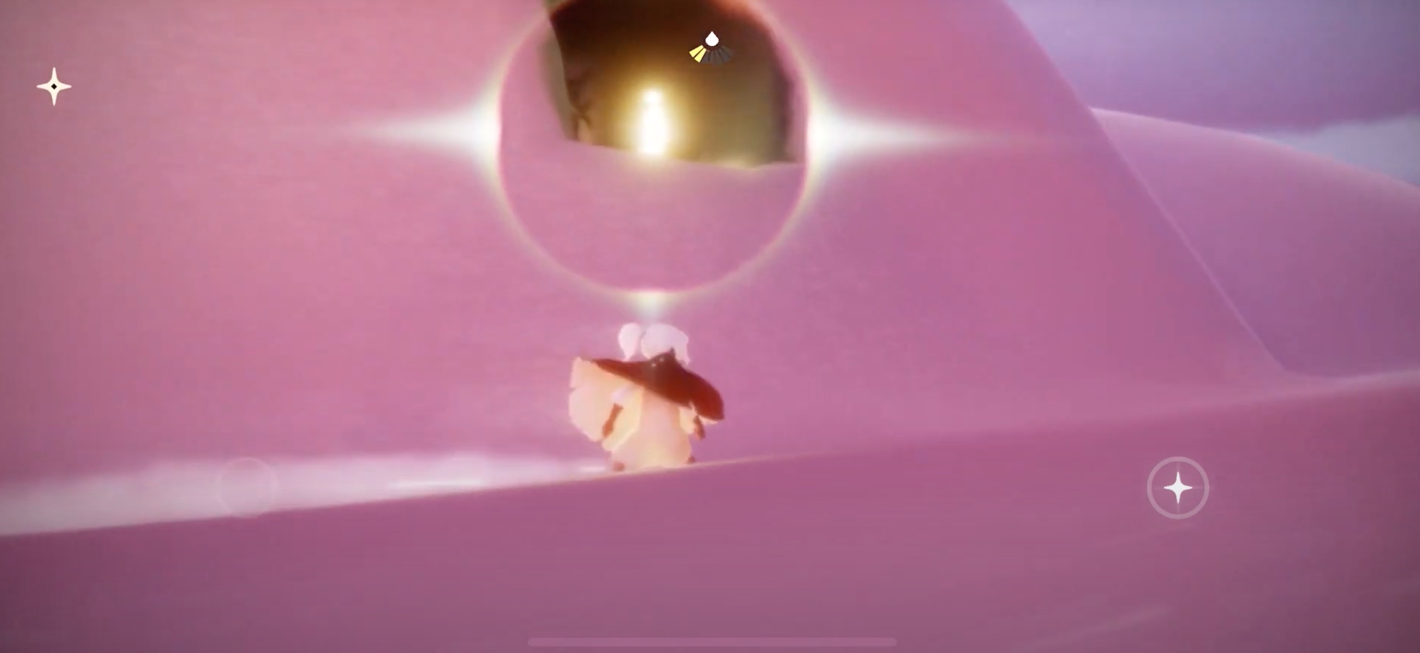 穴の中に光の子