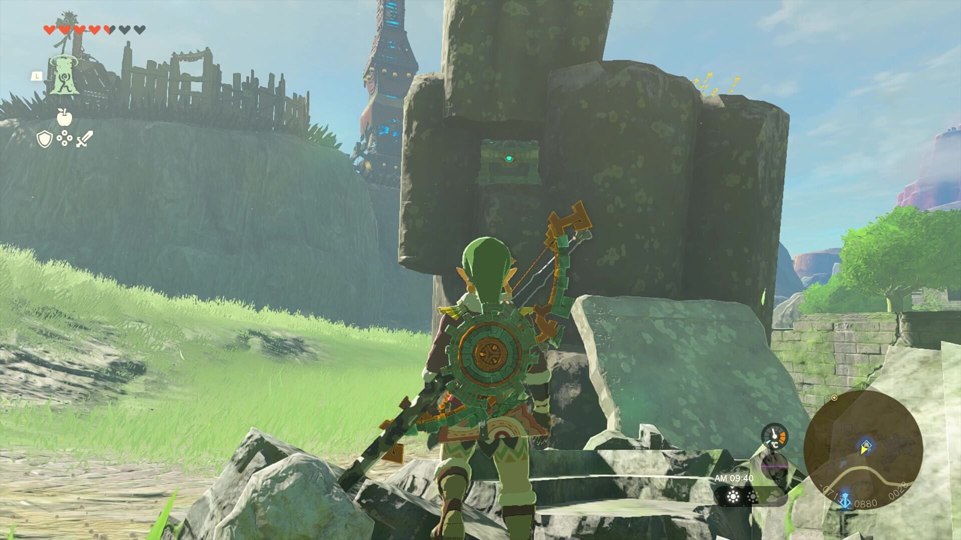 宝箱が置いてある場所のゲーム画像