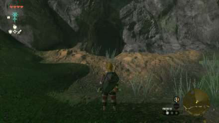 樹海フィンラスの遺跡窟の入り口画像