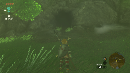 樹海スグラントの遺跡窟の入り口画像