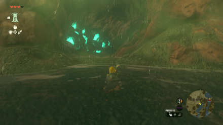 ルーテス湖の洞窟の入り口画像