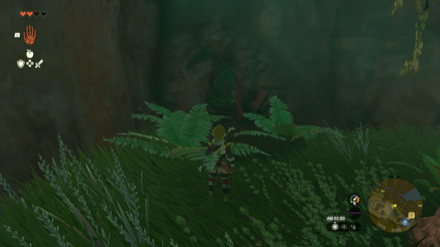 ウボッツ台地の洞窟の入り口画像