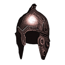 ヘラジカの角製兜画像