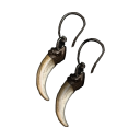 ヘラジカの角製耳飾り画像