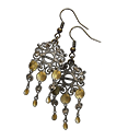 黒い砂の耳飾り画像