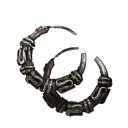 灰色の耳飾り画像