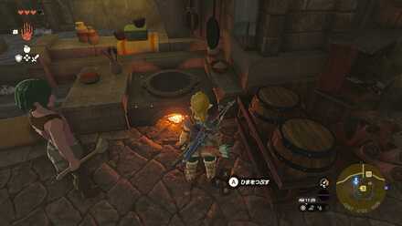 監視砦の料理台