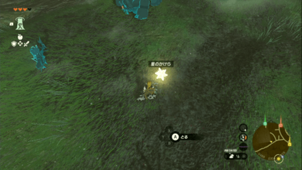 地面に落ちている