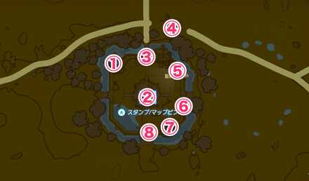 監視砦のマップ