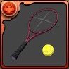 鬼のテニスラケットの画像