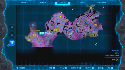 カラカラ廃鉱のマップ