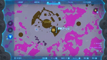 カラカラ廃鉱の拡大マップ