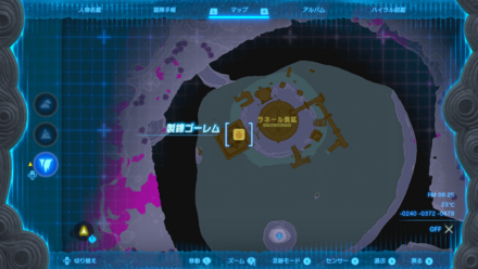 ラネール廃鉱の拡大マップ