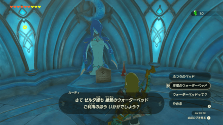 宿屋のウォーターベッド