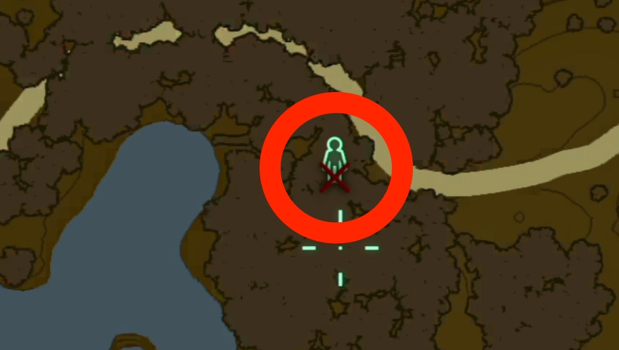 リンクが力尽きた場所