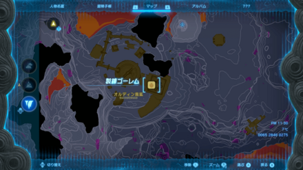 オルディン廃鉱の拡大マップ