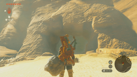 ナボール山 南の洞窟の入り口画像