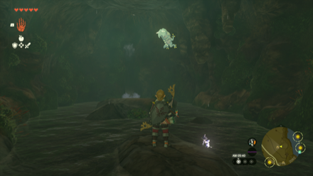 北ハイラル平原の洞窟のマップ