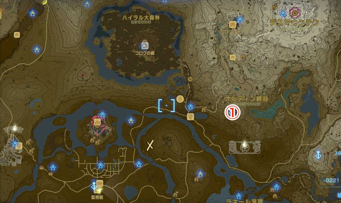 ゴロンシティまでの鳥望台