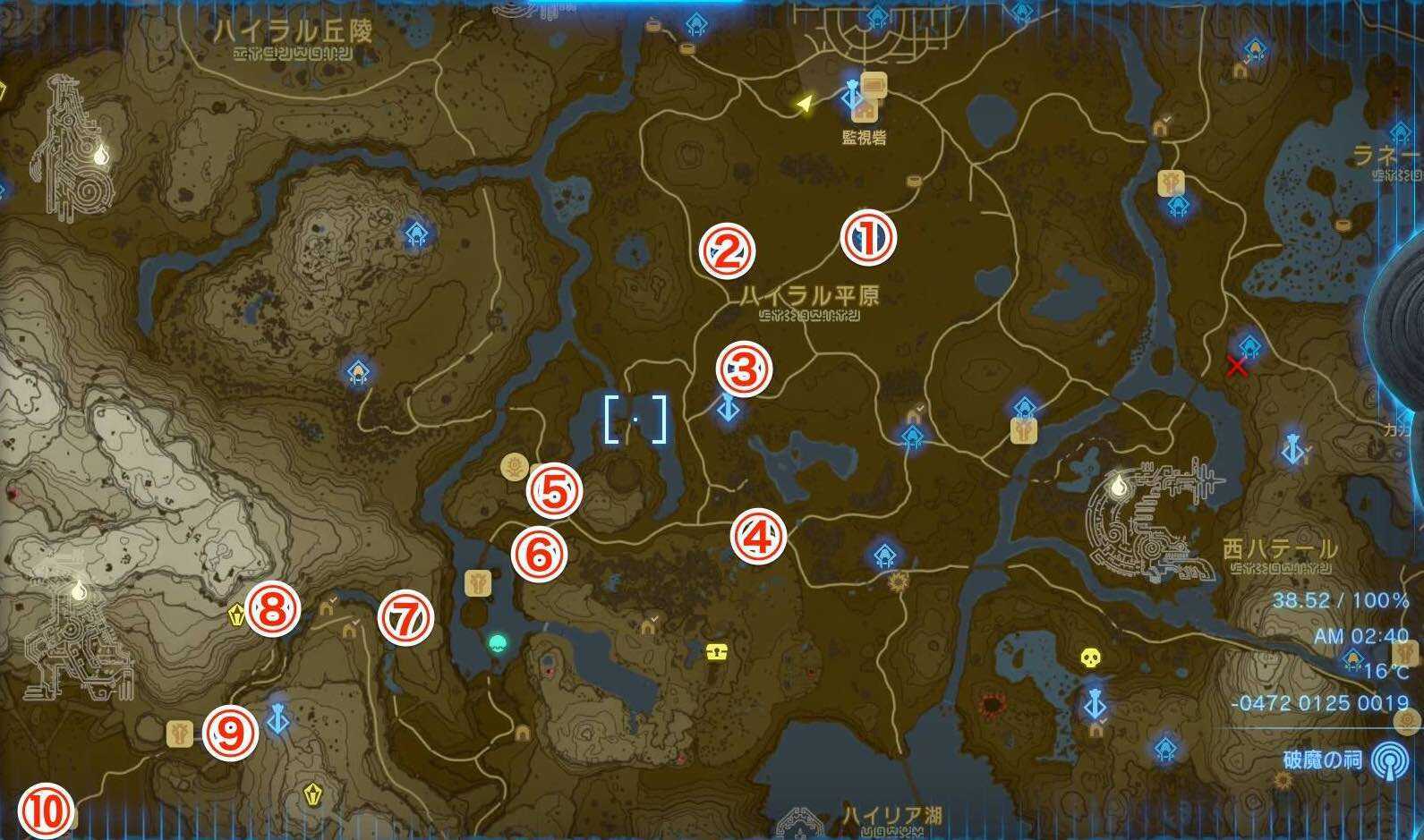 ゲルドの街周辺の祠