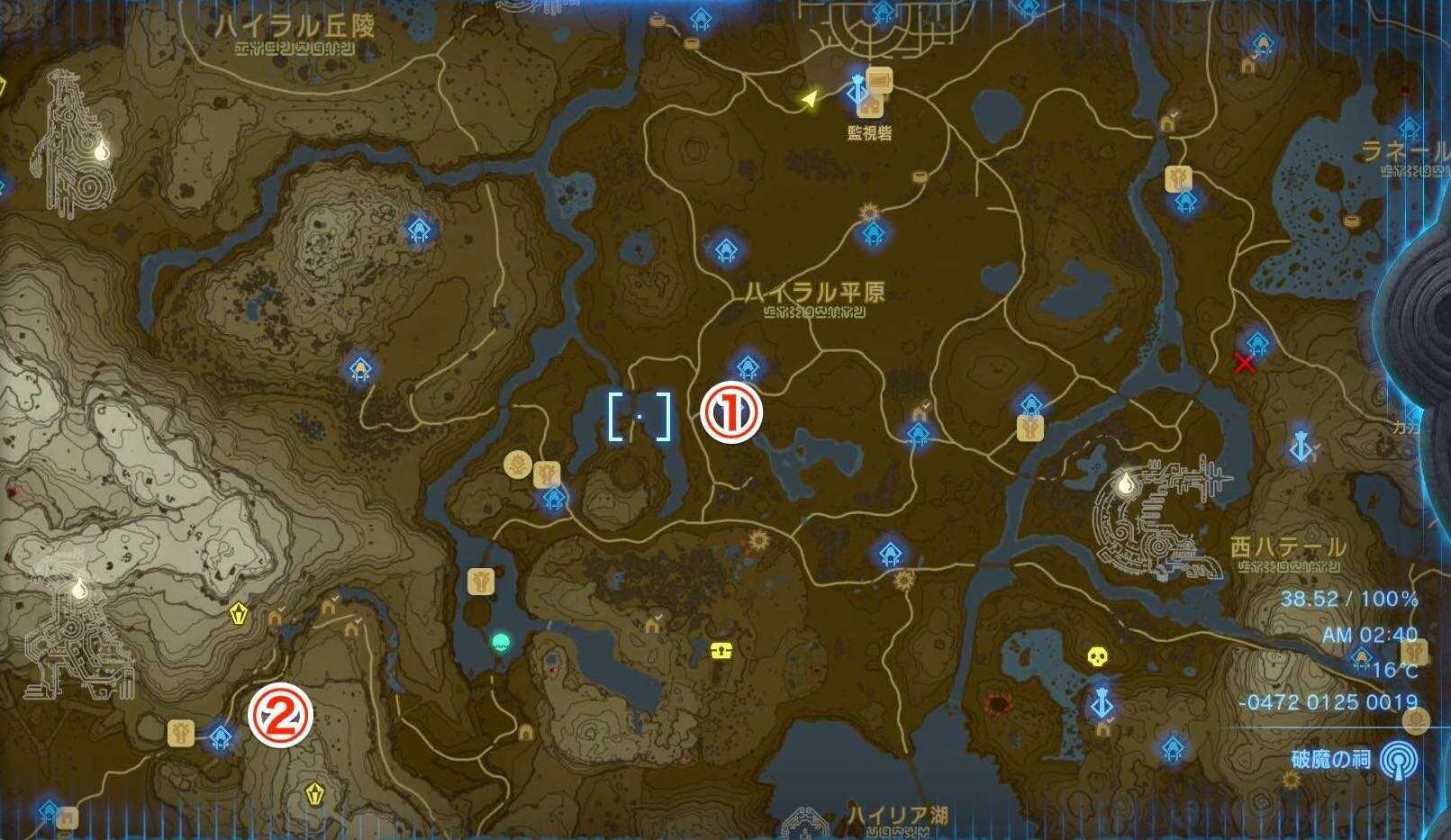 ゲルドの街までの鳥望台