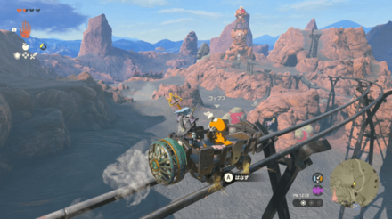 コップスを乗せてトロッコを進めるだけ