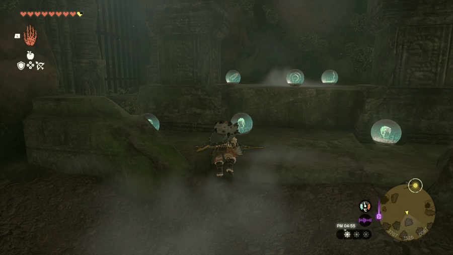 作業場の井戸の奥で操縦桿を入手