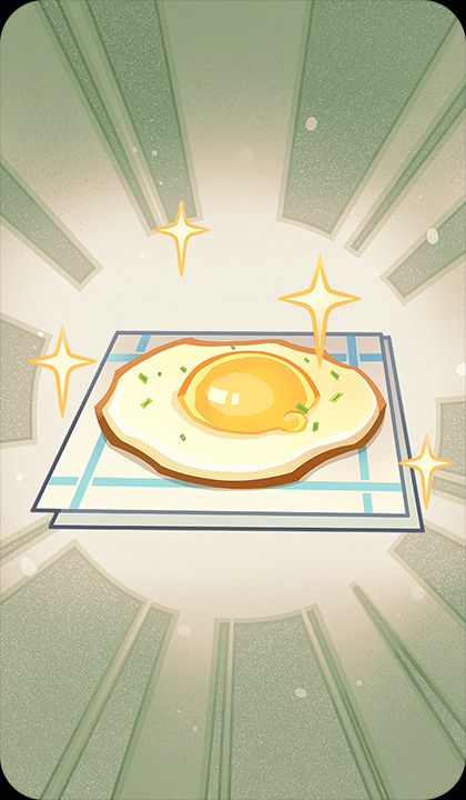 テイワット風目玉焼きの画像