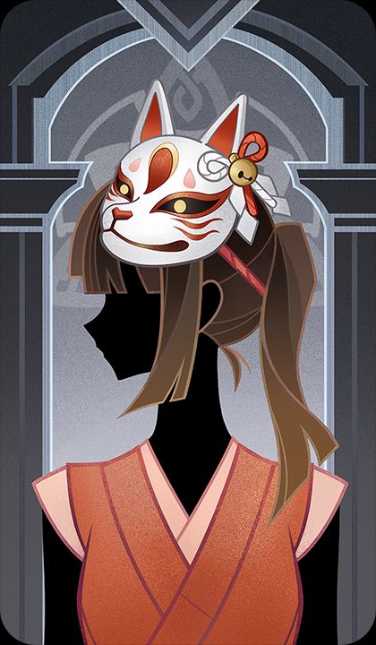 無常の面の画像