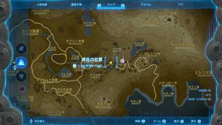 ハテノ村のマップ