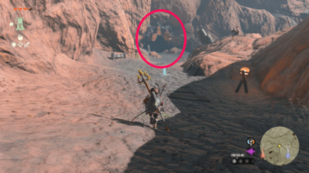 岩トロケの湯の場所（マルゴ洞窟）