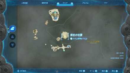 ガノサの祠の受注場所マップ