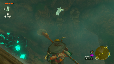 ゴングルの丘の洞窟のマップ