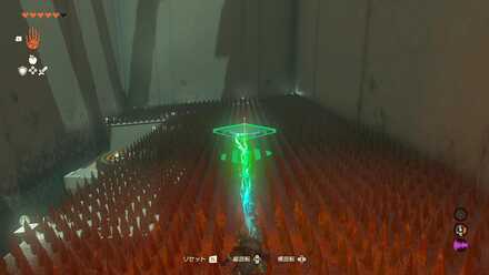 トゲの床に正方形を設置