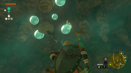 草笛の丘の洞窟のマップ