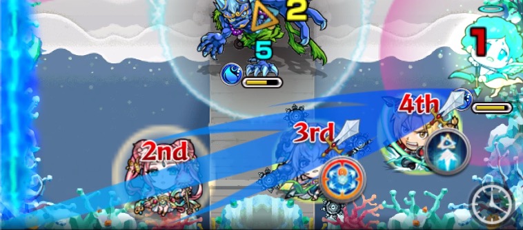 味方に触れてから攻撃