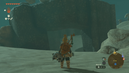 流砂湖の洞窟の入り口画像