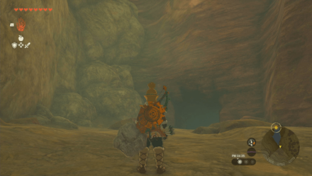 タイアモン川下流の洞窟の入り口画像