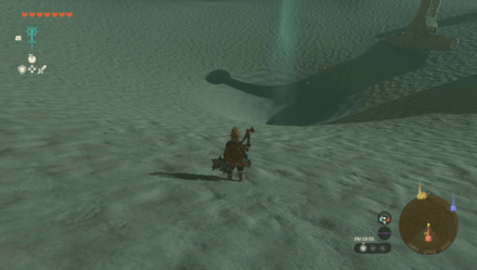 東ゲルド遺跡の洞窟の入り口画像