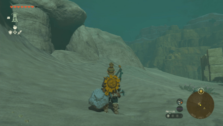 沈黙した像の谷の入り口画像