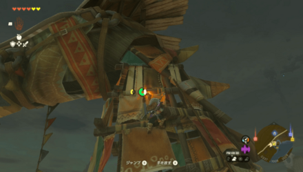 ⑤のコッコは馬宿の壁を登ればたどり着く