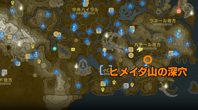 ラヴィオの頭巾の入手マップ