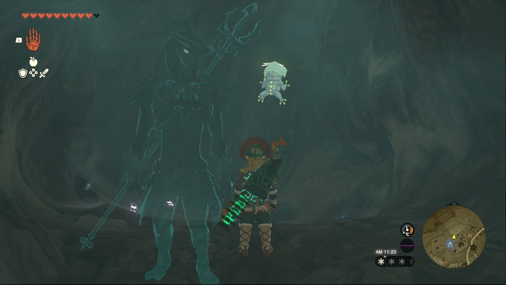 リリトト湖西の洞窟のマップ