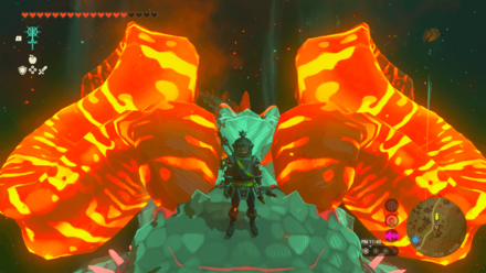 素材がとれる時は光っている