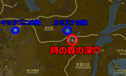 時の森の深穴の場所