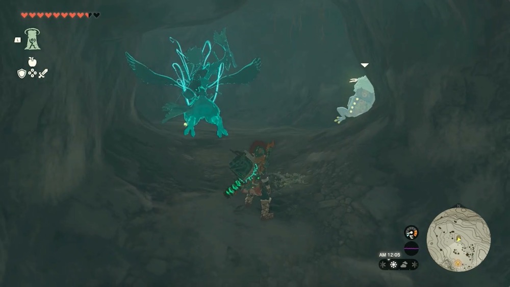 ヘブラ山北西の洞窟のマップ