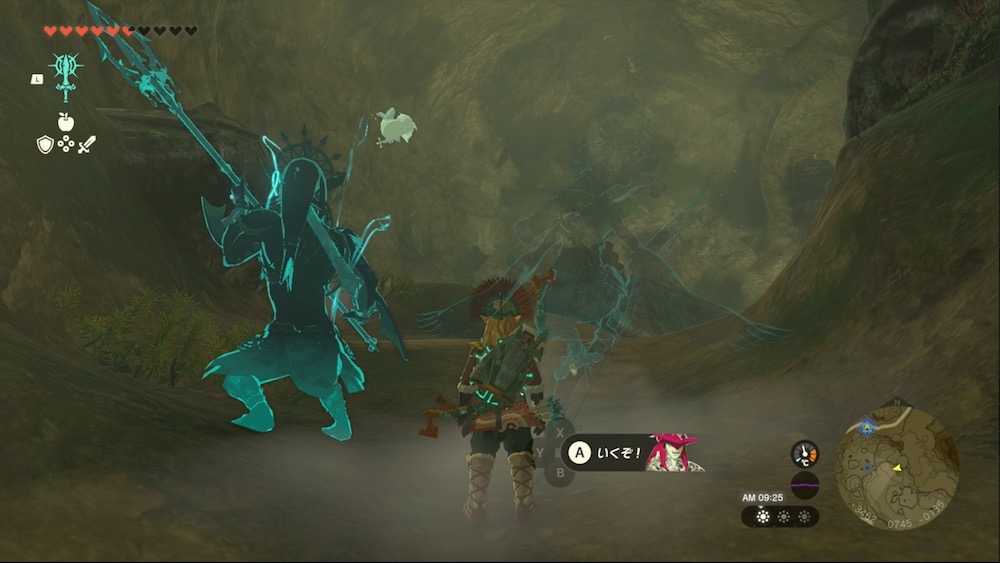 ククジャ谷西の洞窟のマップ