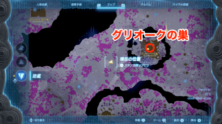 東へ進み、キンググリオークの巣へ向かう